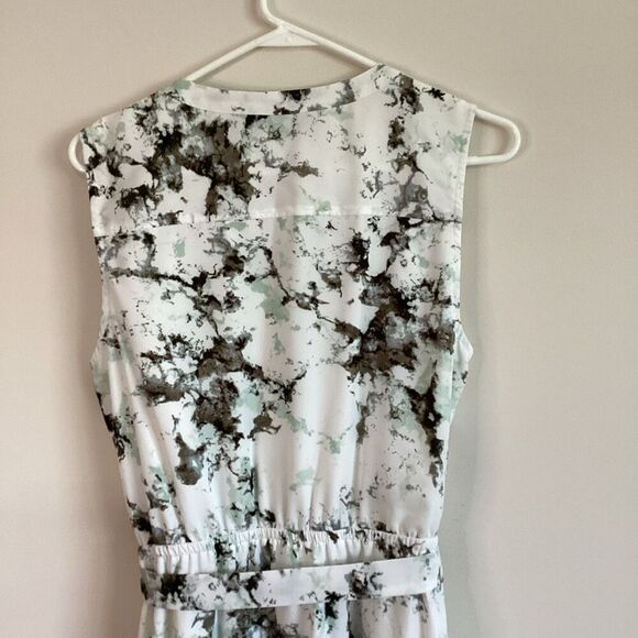 Apt. 9 Marble Pattern Gray/Green Mid Length dress Size Large - Picture 6 of 7